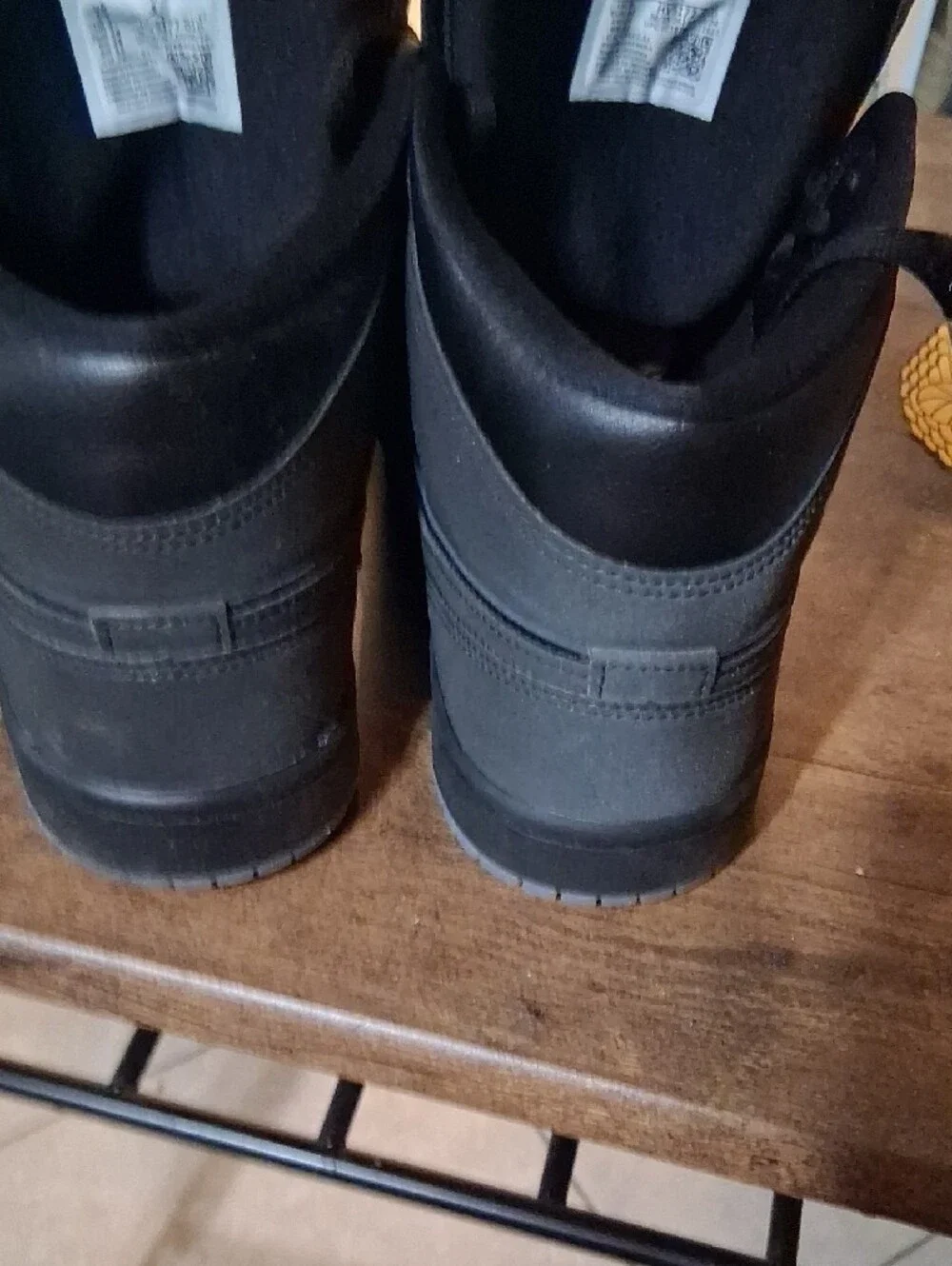 Jordan Black High-Top Sneakers with Red Tongue Patch